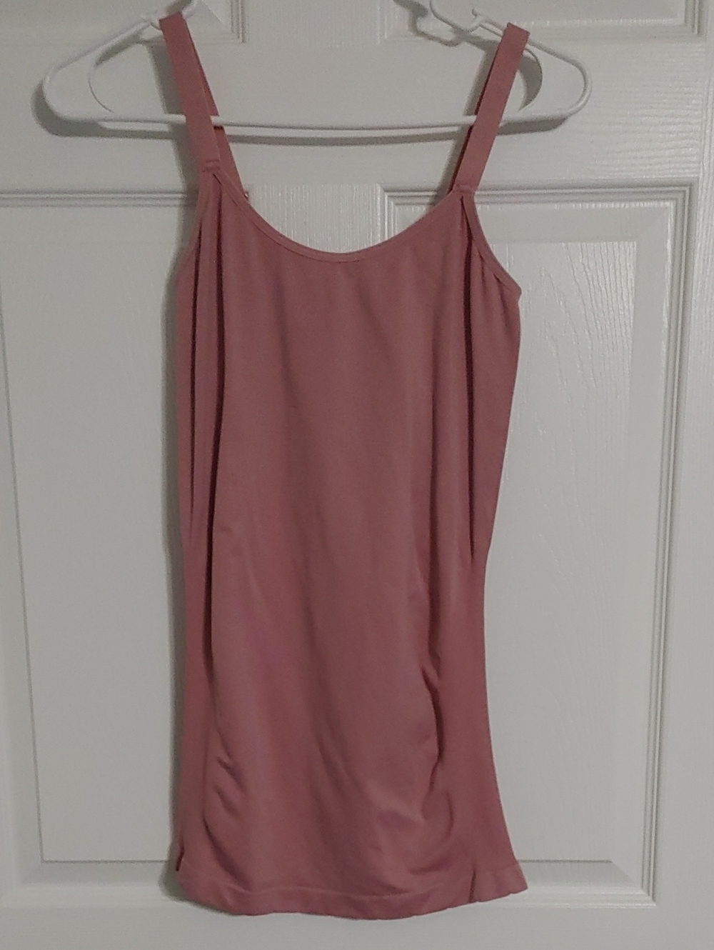 Kathy Maternity Tank Top Size One Dusty Rose Sleeveless Camisole Style
